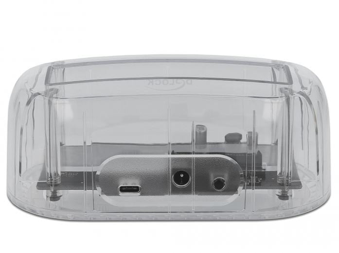 EAN 4043619640898 - DeLOCK 64089 caja para disco duro externo Carcasa de disco duro/SSD Transparente 2.5/3.5" imagen 1