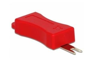 EAN 4043619864126 - DeLOCK 86412 bloqueador de puerto RJ-45 Rojo 4 pieza(s) imagen 1