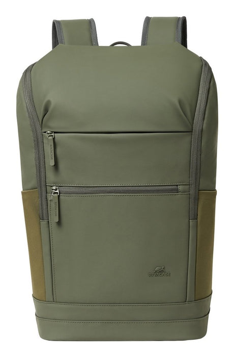 EAN 4260709015644 - Rivacase Eden mochila Mochila de viaje Oliva cuero PU, Poliéster, Tereftalato de polietileno reciclado (r imagen 1