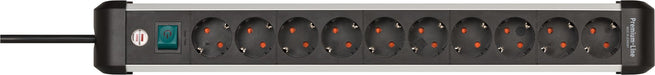 EAN 4007123677412 - Brennenstuhl 1391030000 base múltiple 3 m 10 salidas AC Interior Negro, Plata imagen 1