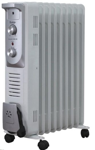 EAN 4002780012842 - Fakir OR-09 Interior Gris, Perlado 2000 W Radiador de aceite eléctrico imagen 1