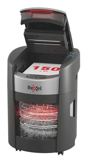 EAN 5028252658454 - Rexel ShredMax AutoFeed+ 150M triturador de papel Microcorte 55 dB 22,5 cm Negro imagen 1
