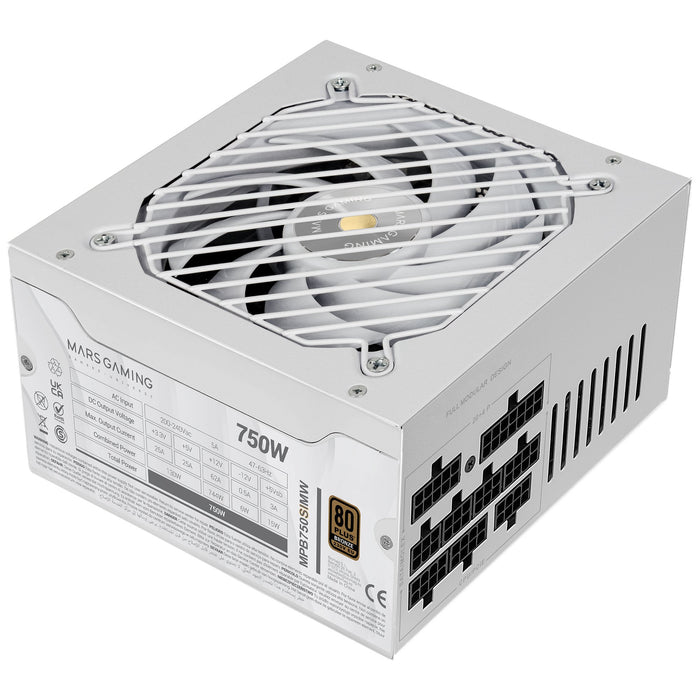 EAN 8435693110064 - Mars Gaming MPB750SIMW unidad de fuente de alimentación 750 W 24-pin ATX ATX Blanco imagen 2