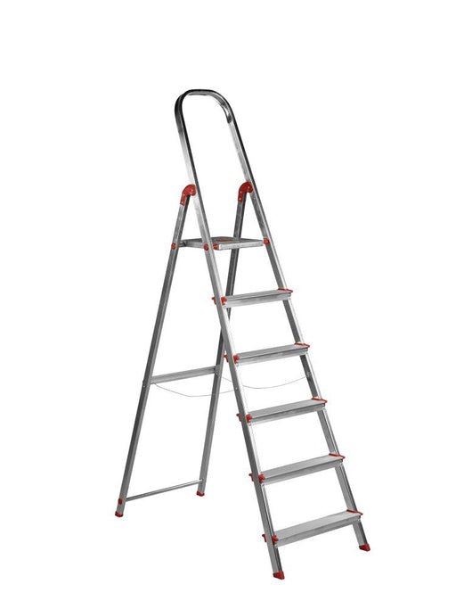 EAN 8420812958085 - Rolser UNI004 escalera Escalera taburete Aluminio, Rojo imagen 1