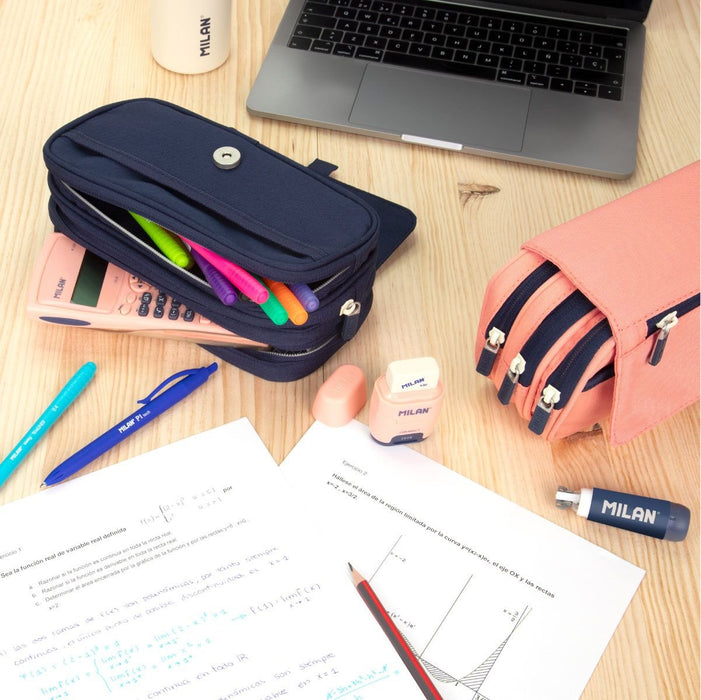 EAN 8411574104322 - Milan 08149SNCB caja de lápices Estuche suave Poliéster Azul imagen 5