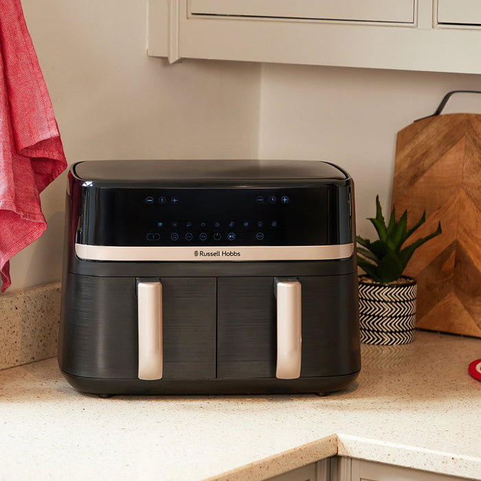 EAN 5038061168167 - Russell Hobbs SatisFry Dual Basket Heißluftfritteuse Doble 9 L Independiente 2800 W Freidora de aire cali imagen 10