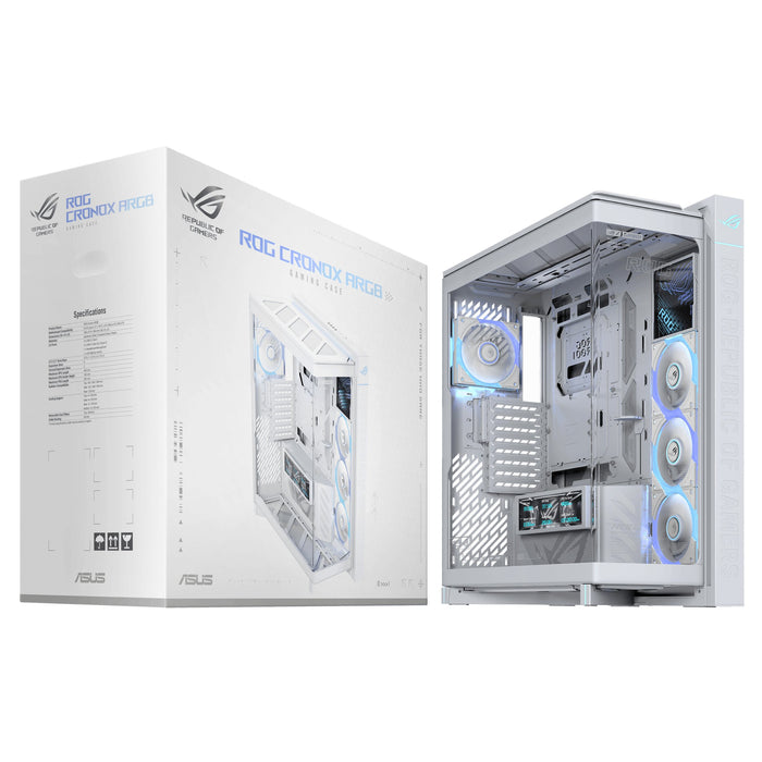 EAN 4711636579032 - ASUS ROG CRONOX GR801 CURVE TG ARGB WHITE Midi Tower Blanco imagen 22