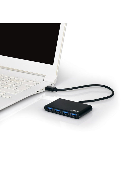 EAN 3567049001216 - Port Designs 900121 hub de interfaz USB 3.2 Gen 1 (3.1 Gen 1) Type-A 5000 Mbit/s Negro imagen 3