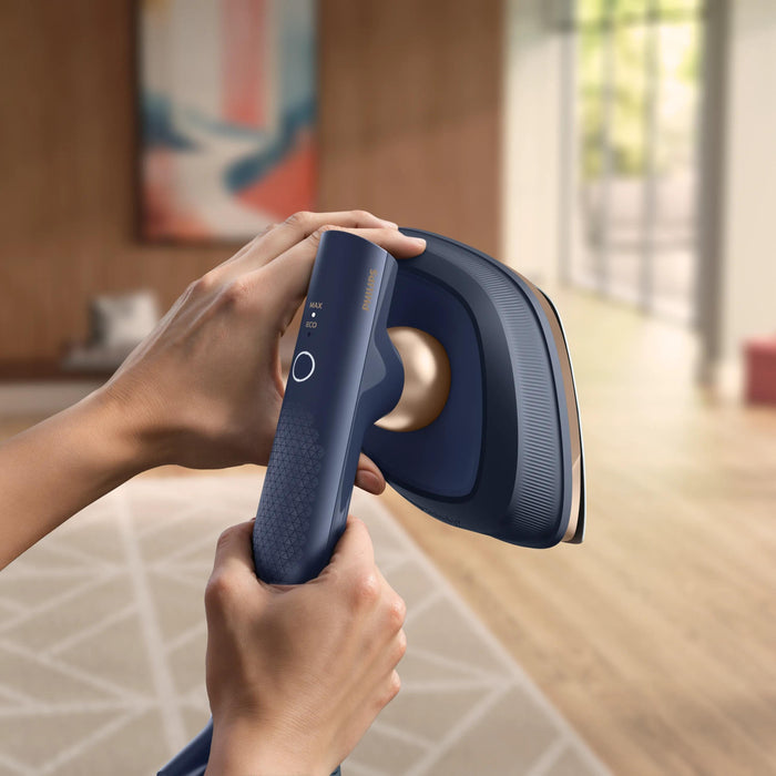 EAN 8720389069345 - Philips GC215/20 plancha Plancha a vapor Suela SteamGlide Plus 1800 W Azul oscuro imagen 4