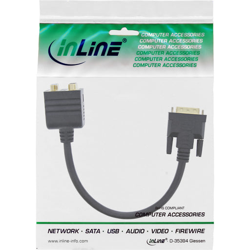EAN 4043718101375 - InLine 17301 cambiador de género para cable DVI-I DVI-I + VGA (D-Sub) Negro imagen 2