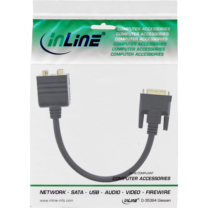 EAN 4043718101375 - InLine 17301 cambiador de género para cable DVI-I DVI-I + VGA (D-Sub) Negro imagen 2