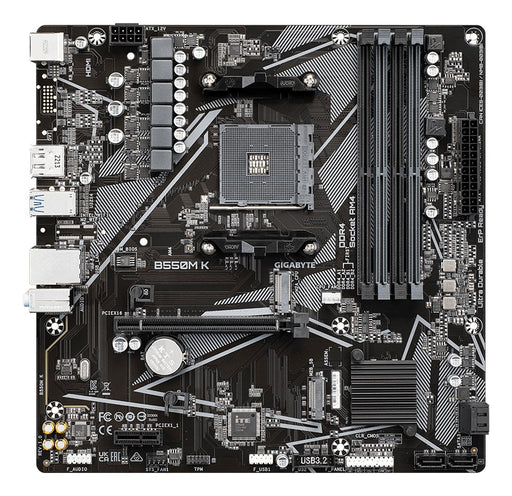 EAN 4719331852764 - GIGABYTE B550M K placa base AMD B550 Zócalo AM4 micro ATX imagen 2