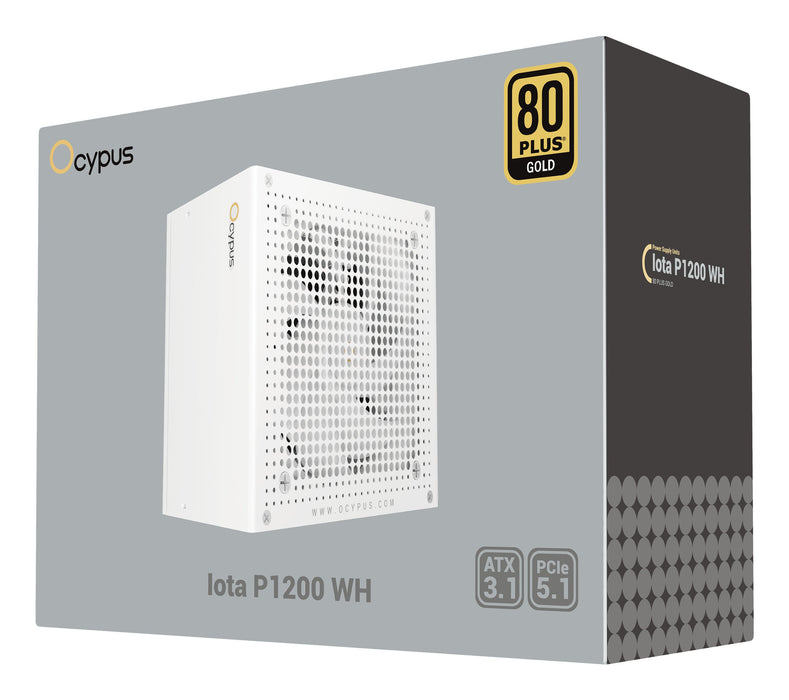 EAN 6977414882536 - Ocypus Iota P1200 WH unidad de fuente de alimentación 1200 W 24-pin ATX ATX Blanco imagen 9