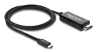 EAN 4043619817030 - DeLOCK 81703 adaptador de cable de vídeo 1 m USB Tipo C HDMI Negro imagen 1