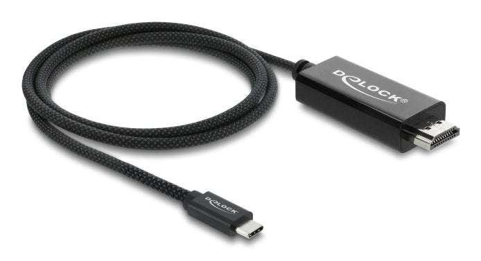 EAN 4043619817030 - DeLOCK 81703 adaptador de cable de vídeo 1 m USB Tipo C HDMI Negro imagen 1