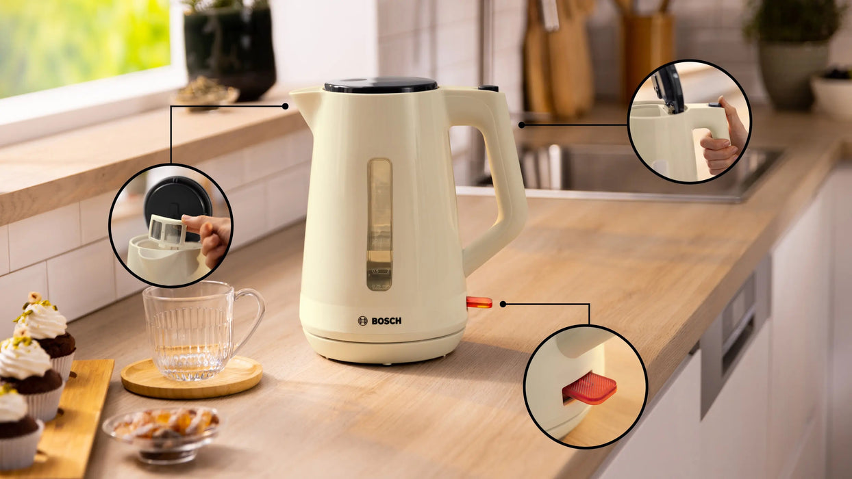 EAN 4242005400362 - Bosch MyMoment tetera eléctrica 1,7 L 2400 W Crema de color, Antracita imagen 7