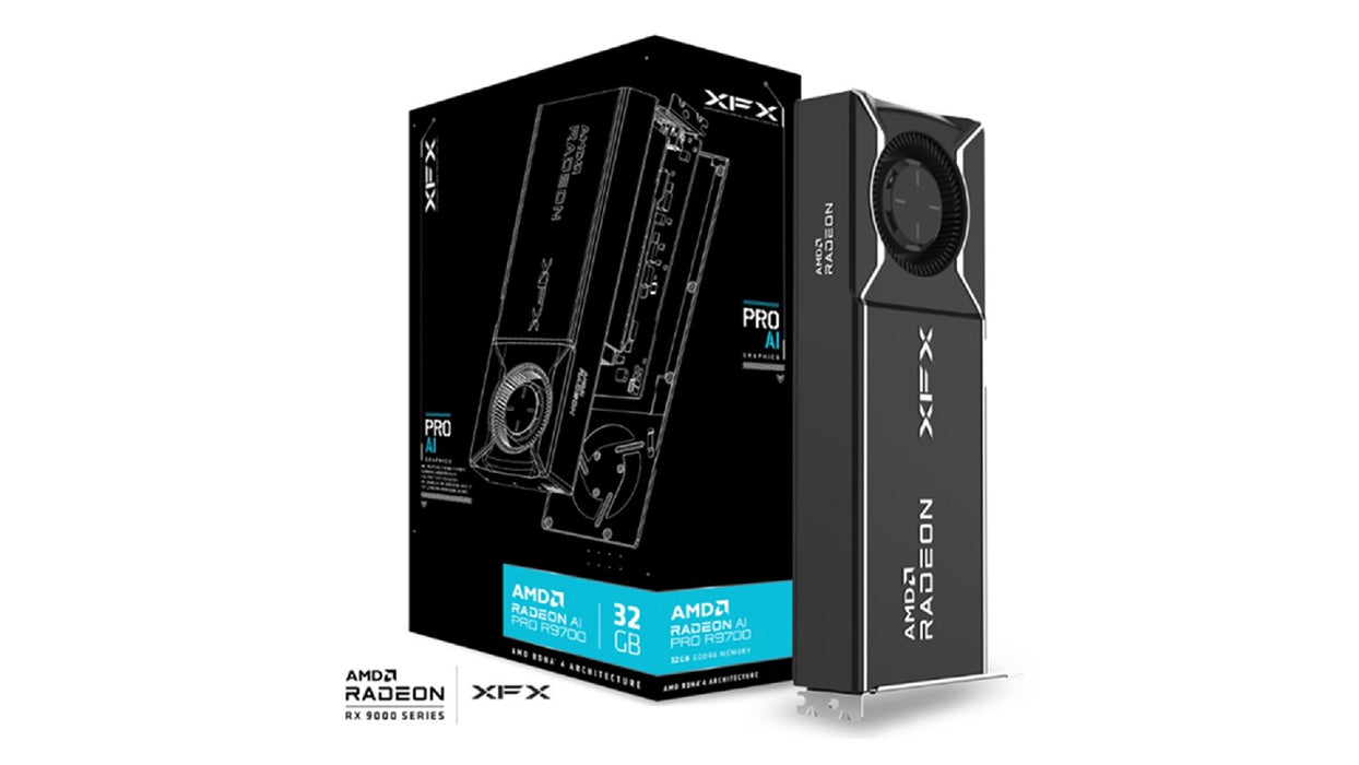 EAN 0840191503528 - XFX AMD Radeon AI Pro R9700 32 GB GDDR6 imagen 1