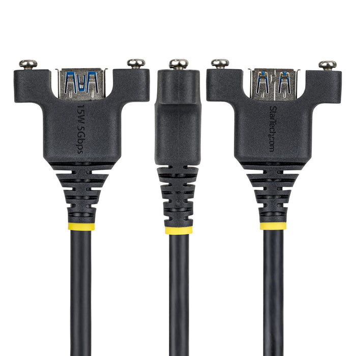 EAN 65030926331 - StarTech.com USBPNLAFAM2M cable USB USB 3.2 Gen 1 (3.1 Gen 1) USB A 5 Gbit/s Negro imagen 2