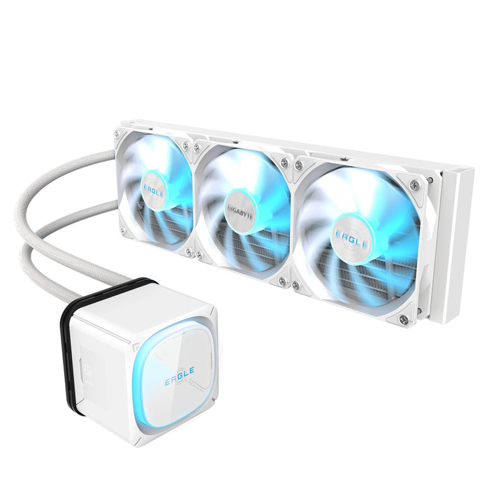 EAN 4719331557126 - GIGABYTE EAGLE 360 ICE Procesador Sistema de refrigeración líquida todo en uno 12 cm Blanco 4 pieza(s) imagen 2