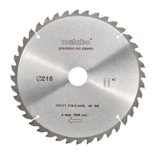 EAN 4007430241702 - Metabo 628060000 hoja de sierra circular 21,6 cm imagen 1