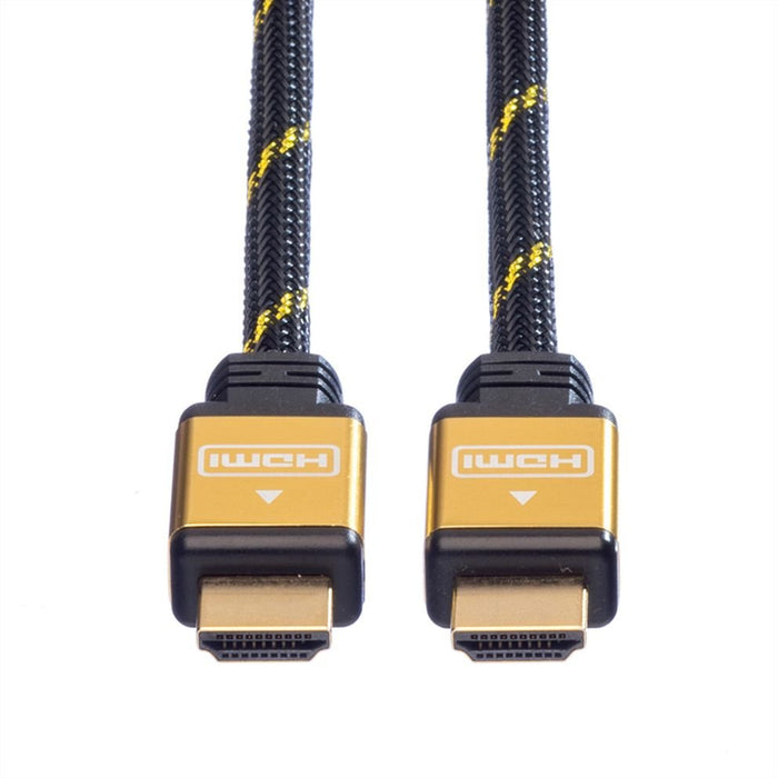 EAN 7611990193462 - ROLINE GOLD HDMI High Speed Cable + Ethernet, M/M 5 m cable HDMI HDMI tipo A (Estándar) Negro, Oro imagen 3