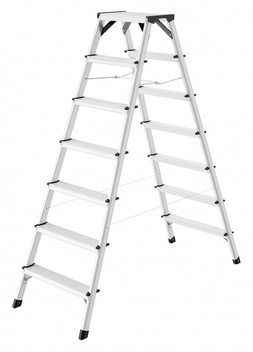 EAN 4007126865717 - Hailo 8657-007 escalera Escalera plegable Aluminio, Negro imagen 1