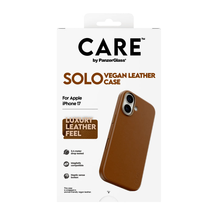 EAN 5715685037689 - PanzerGlass CARE™ by ® Solo Case Brown iPhone 17 funda para teléfono móvil Marrón imagen 3