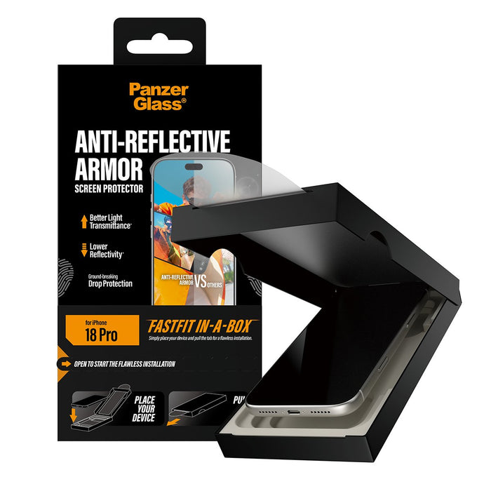EAN 5715685043574 - PanzerGlass ® Anti-reflective Armor Screen Protector iPhone 2026 Pro w. FASTFIT IN-A-BOX Protector de pan imagen 5