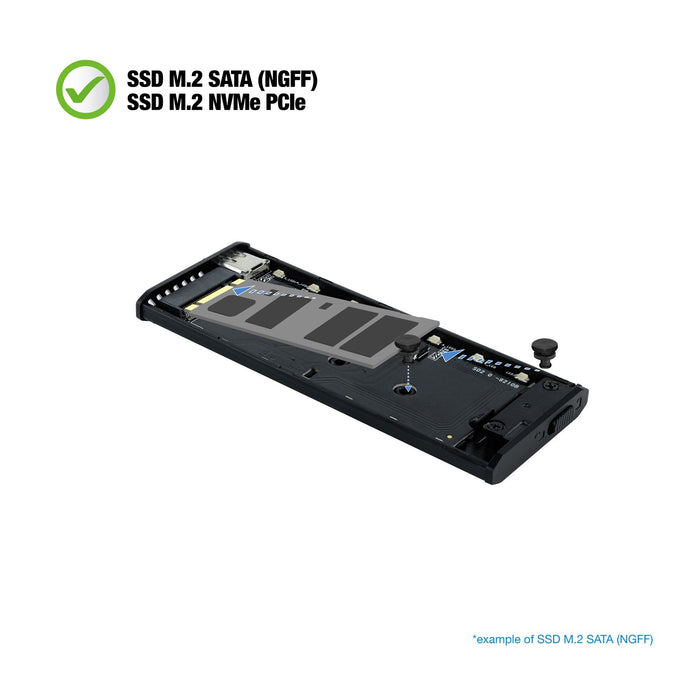 EAN 8433281011373 - TooQ Shinobi Caja externa para unidad de estado sólido (SSD) Negro M.2 imagen 5
