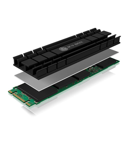 EAN 4250078166832 - ICY BOX IB-M2HS-701 M.2 NVMe SSD Disipador térmico/Radiador Negro 1 pieza(s) imagen 2