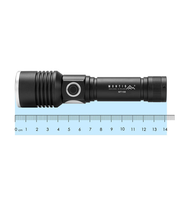 EAN 5901811409684 - Montis Taktyczna ręczna latarka akumulatorowa LED MT158 Negro Linterna de mano imagen 8
