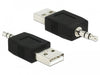 EAN 4043619660698 - DeLOCK 66069 cambiador de género para cable USB A 3,5 Negro imagen 1