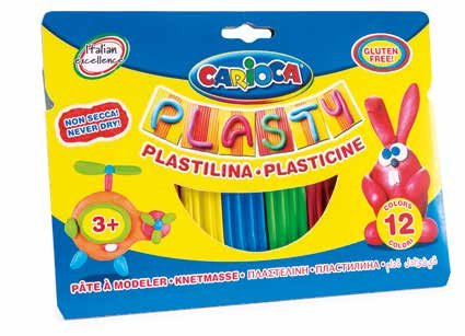 EAN 8003511426910 - Carioca Plasty Pasta para modelar Multicolor 12 pieza(s) imagen 1