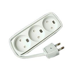 EAN 5700460800374 - Mercodan 980650 base múltiple 5 m 3 salidas AC Blanco imagen 1