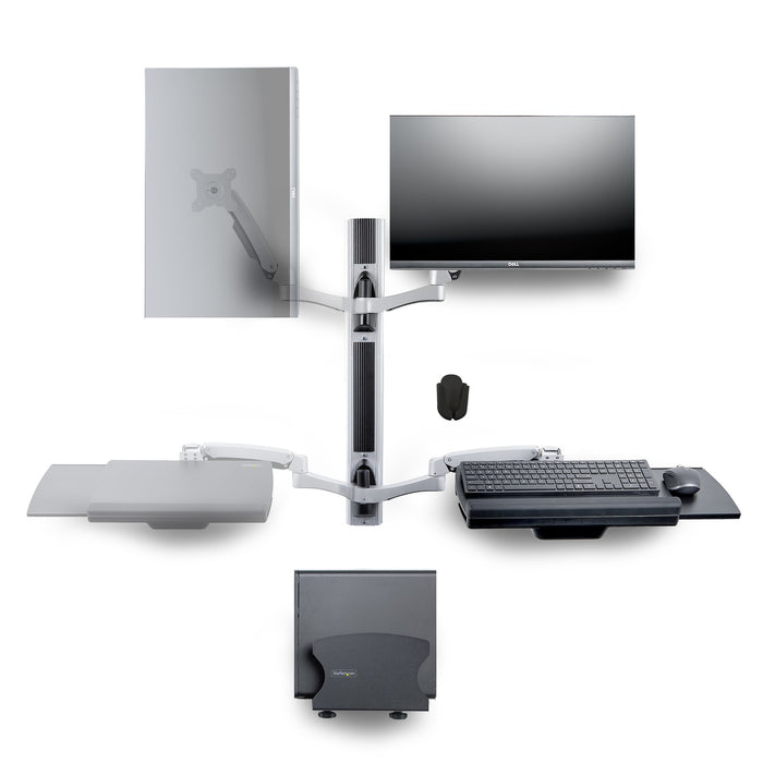 EAN 0065030899475 - StarTech.com 2PASTSC-WALL-MOUNT estacion de trabajo sentado o de pie imagen 2