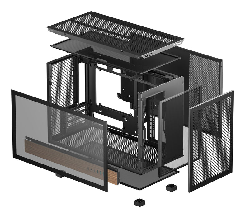 EAN 6933412765653 - DeepCool CH260 WOOD Micro Torre Negro, Madera imagen 10