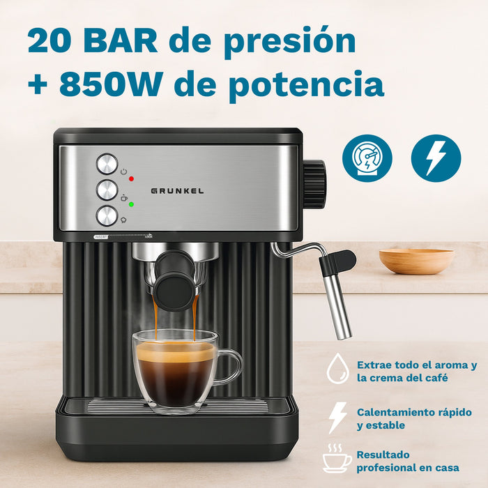 EAN 8426156018898 - Grunkel CAFPRESSO-20AROMA cafetera eléctrica Máquina espresso 1,8 L imagen 2