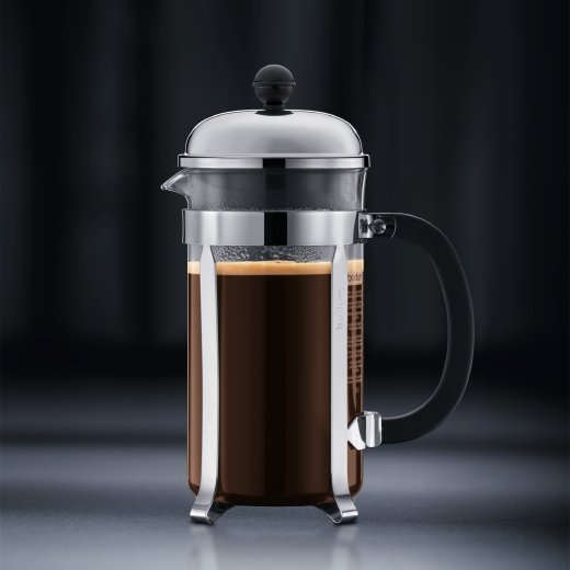 EAN 727015141718 - Bodum Chambord Negro, Acero inoxidable, Transparente imagen 5