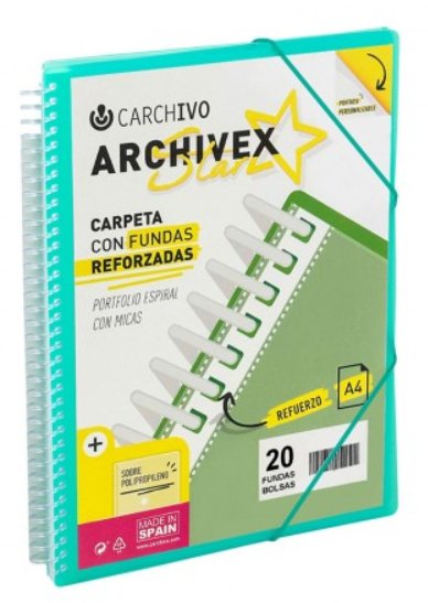 EAN 8422951054345 - CARCHIVO 53033054 carpeta Polipropileno (PP) Verde A4 imagen 1
