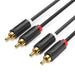 EAN 6922794751378 - Vention BCMBD cable de audio 0,5 m 2 x RCA Negro imagen 1