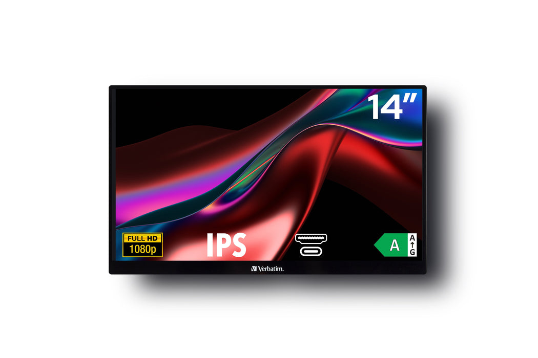 EAN 0023942495901 - Verbatim 49590 pantalla para PC 35,6 cm (14") 1920 x 1080 Pixeles Full HD LCD Negro imagen 2
