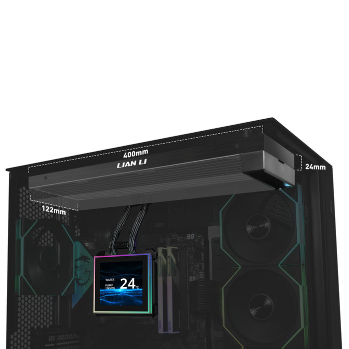 EAN 4718466021403 - Lian Li HydroShift II LCD-S 360 Fanless Procesador Kit de refrigeración líquida Negro 1 pieza(s) imagen 5