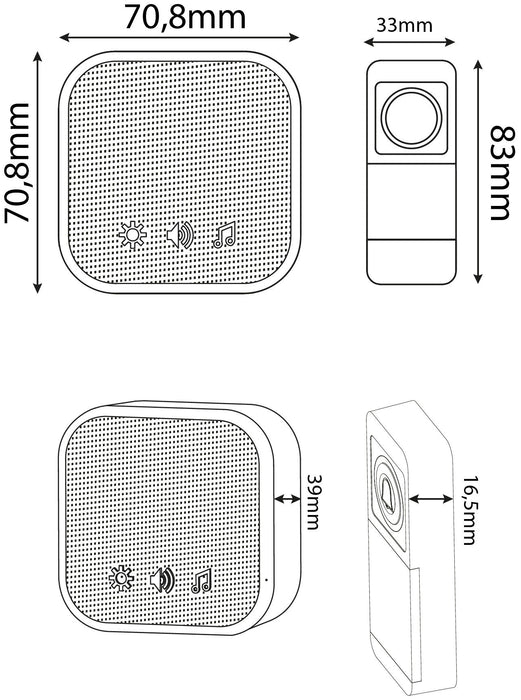 EAN 5999097996165 - Entac EDB-AC-44 kit de timbre Blanco imagen 6