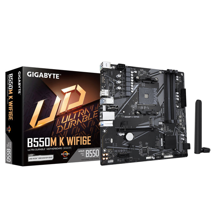 EAN 4719331880811 - GIGABYTE B550M K WIFI6E AMD B550 Zócalo AM4 micro ATX imagen 1