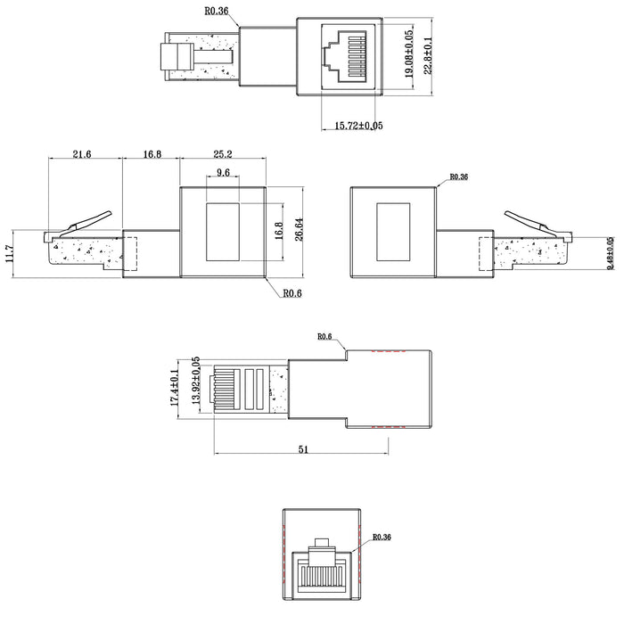 EAN 4043718288991 - InLine 69991A cambiador de género para cable Negro imagen 3