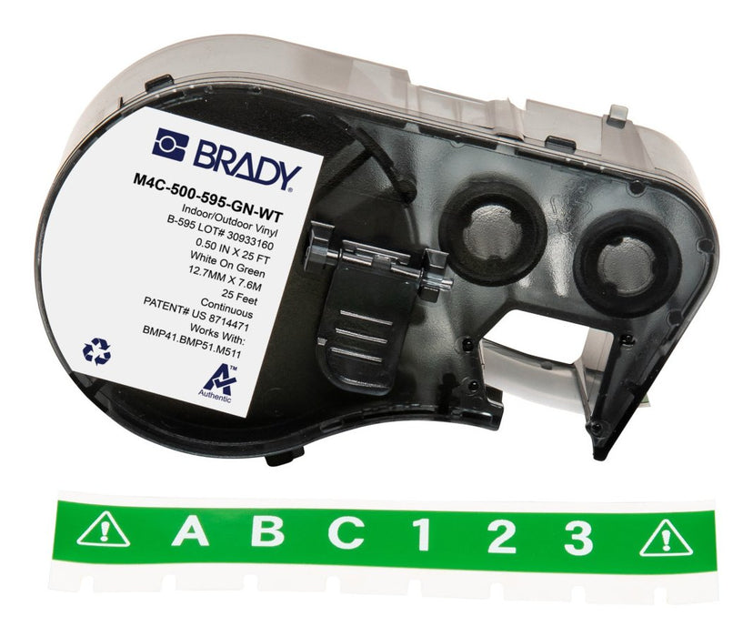 EAN 888434592427 - Brady M4C-500-595-GN-WT etiqueta de impresora Verde, Blanco Etiqueta para impresora autoadhesiva imagen 1