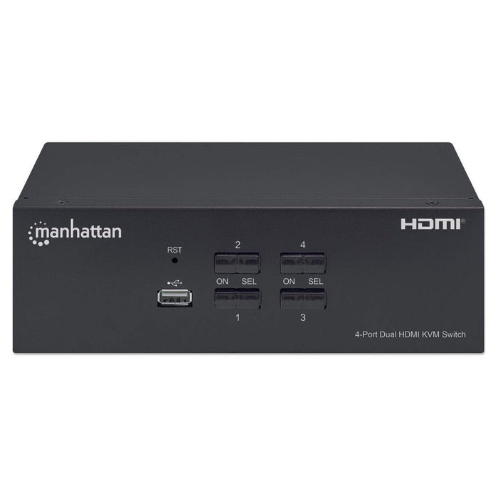 EAN 0766623153539 - Manhattan 153539 interruptor KVM Negro imagen 3