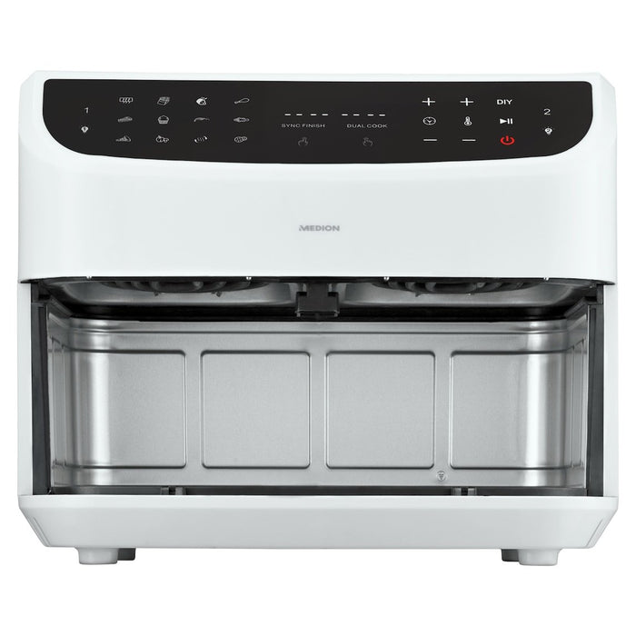 EAN 4061275214857 - MEDION LIFE P20 Doble 8,7 L 2600 W Freidora de aire caliente Blanco imagen 2
