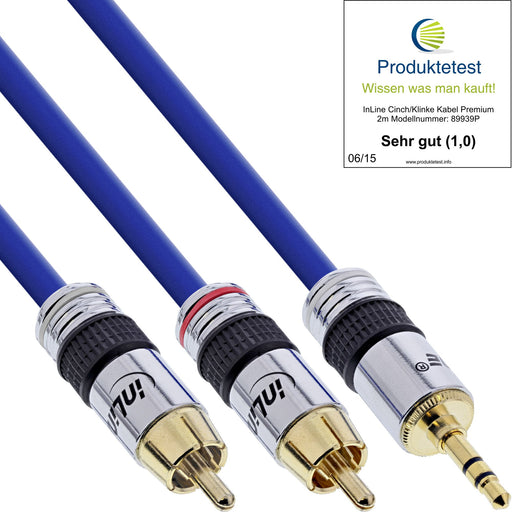 EAN 4043718108077 - InLine 4043718108077 cable de audio 15 m 2 x RCA 3,5mm Azul imagen 1