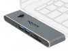 EAN 4043619877522 - DeLOCK 87752 base para portátil y replicador de puertos Alámbrico USB 3.2 Gen 1 (3.1 Gen 1) Type-C Gris imagen 3